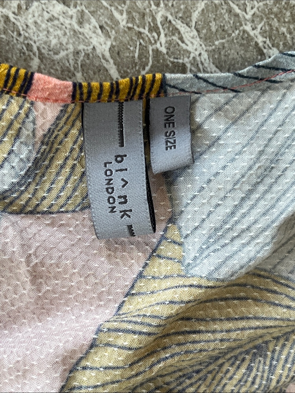 🤍 Bl^nk London Blank Sophia Kimono One Size 100% Viscose Palm Print Tropical - Picture 7 of 10